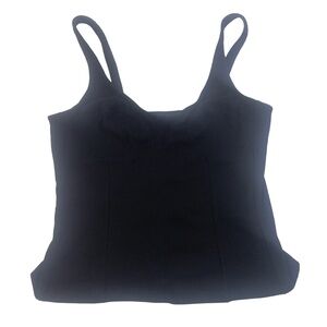 Universal Thread Target Corset-Style Black Ribbed Stretch Tank Women's Sz Large
